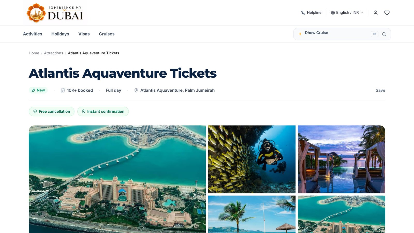 Ticket pages